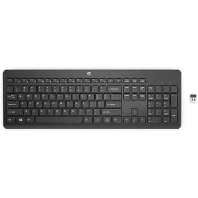 Teclado sem Fio HP 230, Design Elegante, Receptor USB Wireless, Layout BR, Preto - 3L1E7AA#AC4