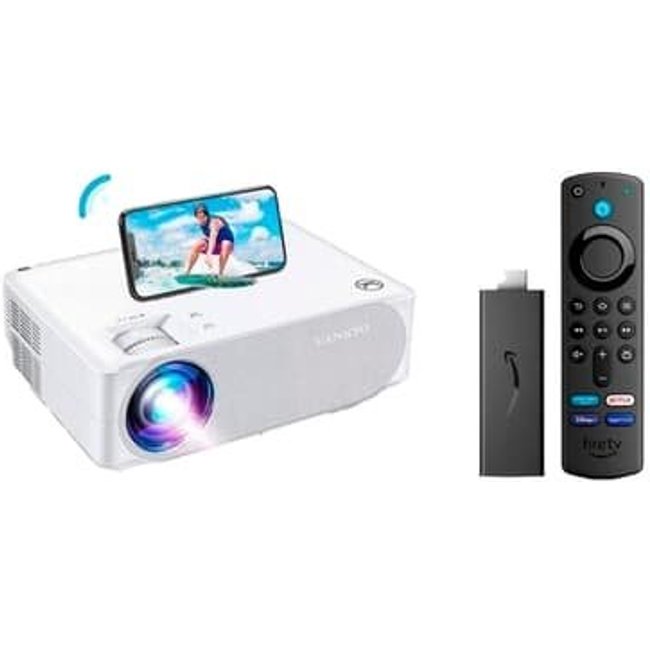 Projetor Portátil Vankyo Performance V630W + Fire TV Stick Full HD