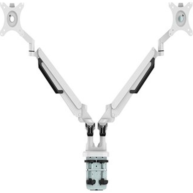 Suporte de Mesa Articulado para 2 Monitores de 17" a 32" FlexiSpot MA8D2, Ajustes com Pistão a Gás, VESA, Branco - MA8D2W