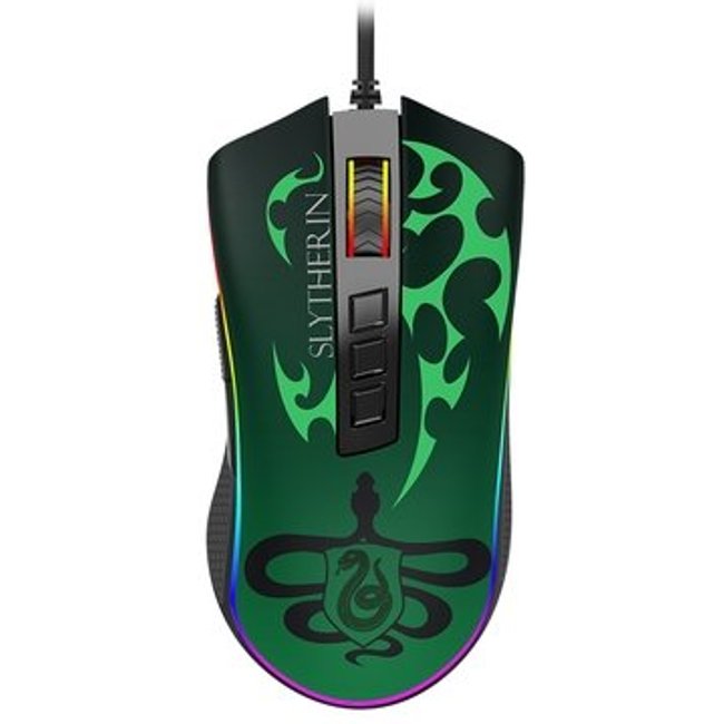 Mouse Gamer Redragon Harry Potter Sonserina, RGB, 12400 DPI, Sensor Pixart PMW3327, USB, Preto e Verde - HP-711S