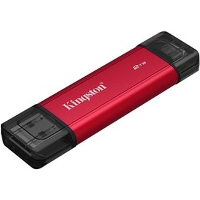SSD Externo Portátil Kingston, 2TB, Dual USB-A/C, Leitura 1050 MB/s, Gravação 950 MB/s, USB 3.2 Gen 2 - SPSD/2TB