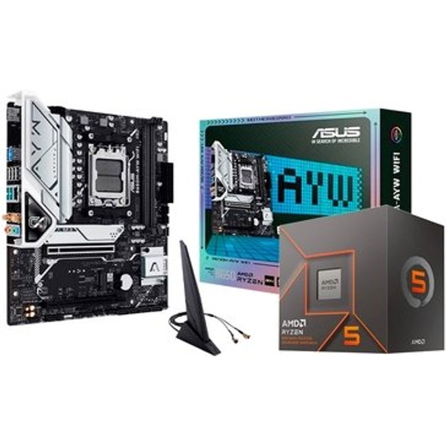 Processador AMD Ryzen 5 8500G + Placa Mãe ASUS B650M-AYW Wi-Fi
