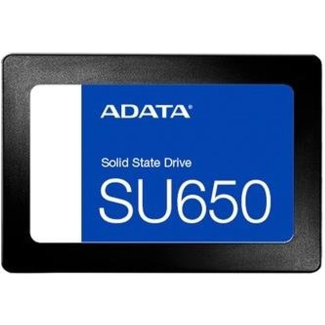 SSD Adata SU650, 480GB, SATA III, 2.5", Leitura: 520MB/s, Gravação: 450MB/s, Preto - ASU650SS-480GT-R