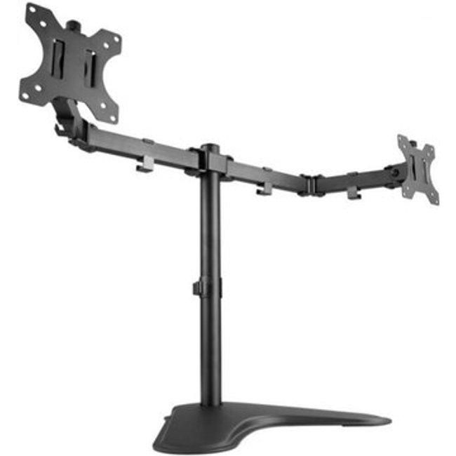 Suporte de Mesa Articulado para 2 Monitores de 13" a 32" PCYes, Ajuste de altura, Organizador de Cabos, VESA, Preto - 31589