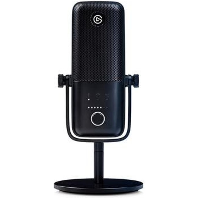 Microfone Condensador Elgato Wave 3 Podcast, USB, Solução de Mixagem Digital, Anticliping, Preto - 10MAB9901