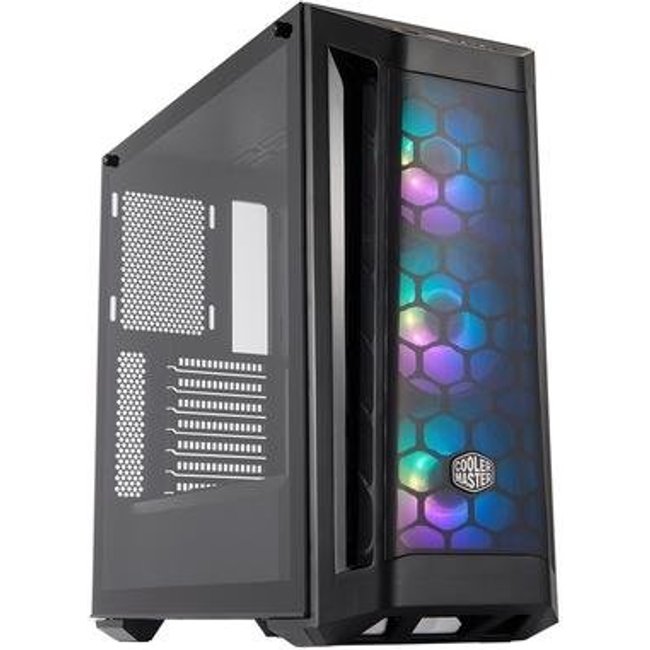 Gabinete Gamer Cooler Master MasterBox MB511, Mid Tower, 3x Fans ARGB Frontais, Lateral em Vidro Temperado, Preto - MCB-B511D-KGNN-RGA
