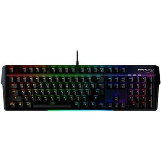 Teclado Mecânico Gamer HyperX Alloy MKW100, RGB, Switch Red, Full Size, US, Preto - 4P5E1AA#ABA