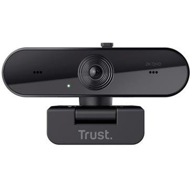 Webcam Trust Taxon 2K QHD, Microfones Duplos, Filtro de Privacidade, USB, Preto - 24732