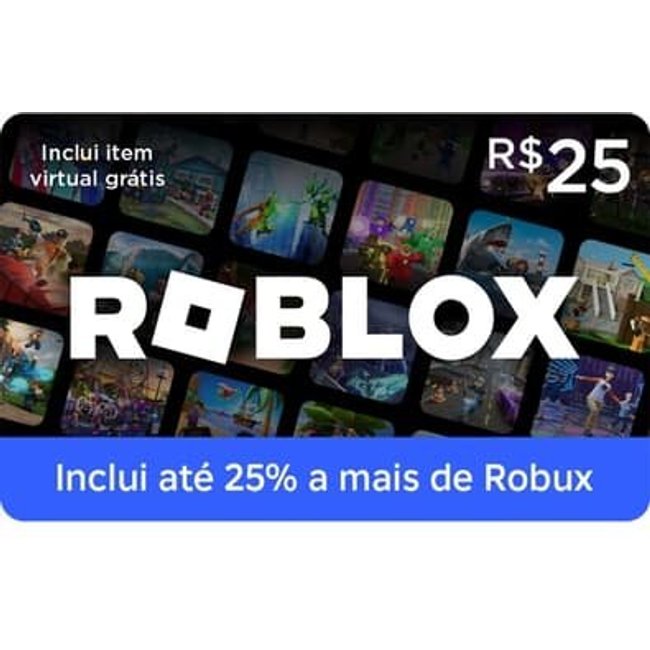 Cartão Presente Digital Roblox - 25,00