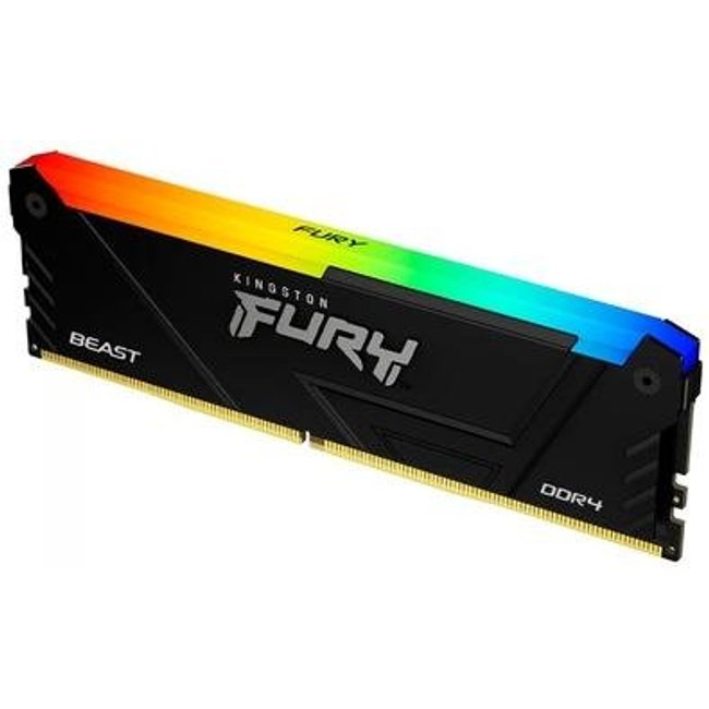 Memória RAM Kingston Fury Beast, RGB, 8GB, 3200MHz, DDR4, CL16, Preto - KF432C16BB2A/8
