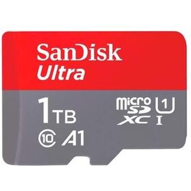 Cartão Micro SD SanDisk Ultra 1TB, 150MB/s, com adaptador - SDSQUAC-1T00-GN6MA