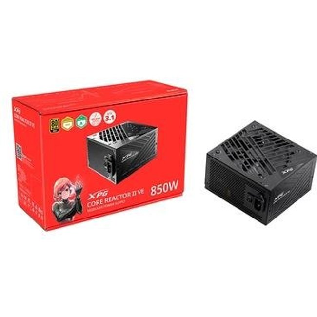 Fonte XPG Core Reactor II VE, 850W, 80 Plus Gold, Modular, PFC Ativo, Preto - 75261436