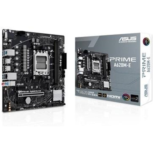 Placa-Mãe ASUS PRIME A620M-E, AMD AM5, A620, mATX, DDR5, Preto - 90MB1F50-M0EAY0