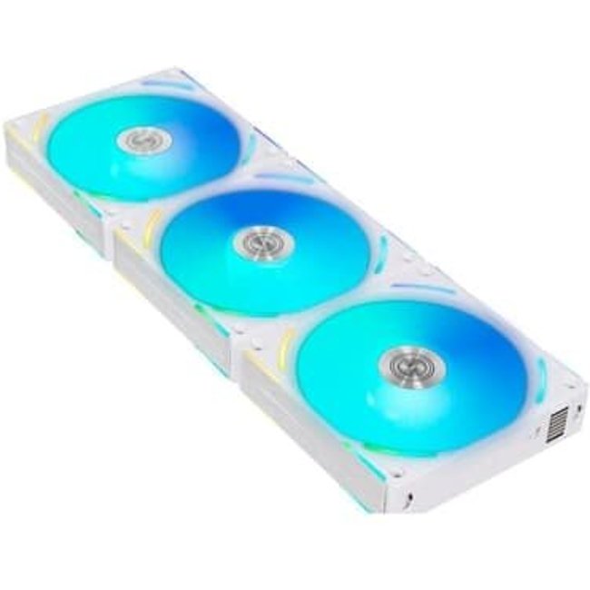 Kit com 3 Ventoinhas Lian Li UNI FAN AL V2, 120mm, RGB, Branco - UF-AL120V2-3W