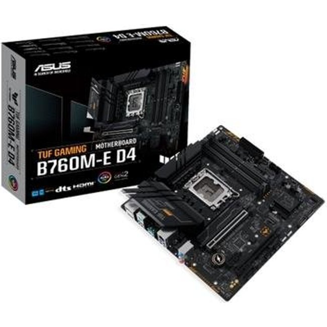 Placa-Mãe ASUS TUF Gaming B760M-E D4, Intel, M-ATX, DDR4, Preto - 90MB1E90-M0EAY0