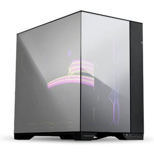 Gabinete Gamer Lian-Li O11 Vision Cromado, Mid Tower, E-ATX, Lateral em Vidro Temperado, Sem FANs, Preto Espelhado - O11VC CHROME