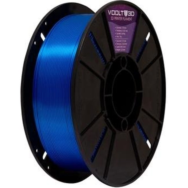 Filamento PLA Azul Safira V-Silk 1kg - PL-AZ-SA-SK-1