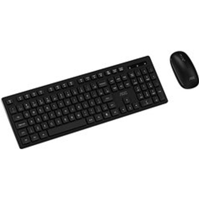 Kit Teclado e Mouse Sem Fio AOC 2.4G Wireless Set, Preto - KM300 BK
