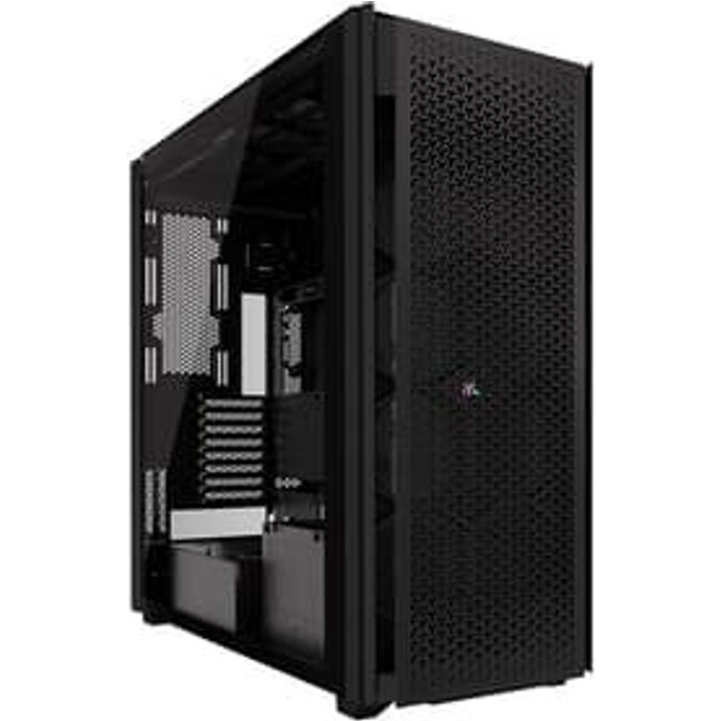 Gabinete Gamer CORSAIR 9000D AIRFLOW, RGB, Full Tower, Lateral em Vidro, iCUE LINK, Sem FANs, Preto - CC-9011273-WW