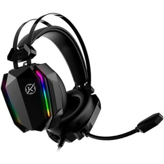 Headset Gamer Kalkan Hugin, RGB, Adaptador USB Tipo-C, Preto - KLK00021