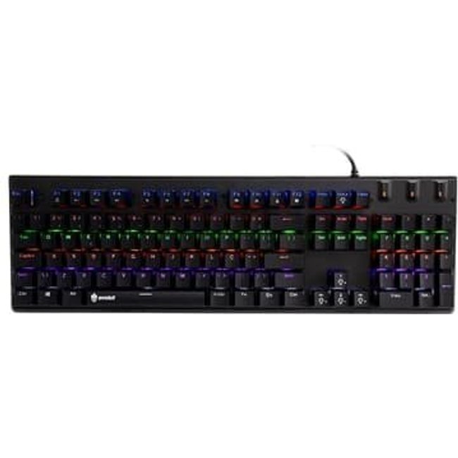 Teclado Gamer Mecânico Evolut LED, Loop, Switch Azul, ABNT2, USB 2.0, Preto - EG219