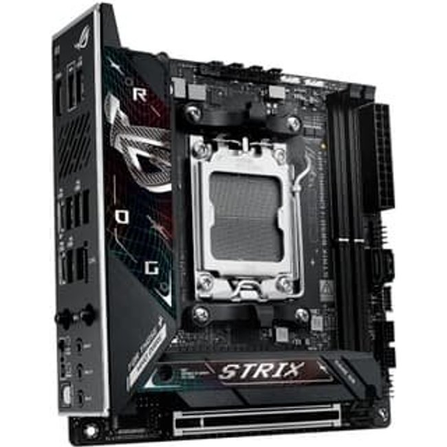 Placa Mãe ASUS ROG STRIX B850-I GAMING WIFI, AMD AM5 , Mini-ITX, DDR5, Wi-fi 7, Bluetooth, Preto - ROG STRIX B850-I GAMING WIFI