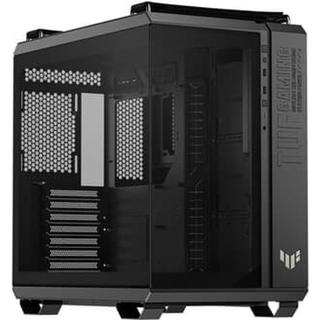 Gabinete Gamer Asus TUF GT502 Horizon, Mid Tower, ATX, Vidro Temperado Frontal e Lateral, Não acompanha FAN, Preto, 90DC0090-B00020
