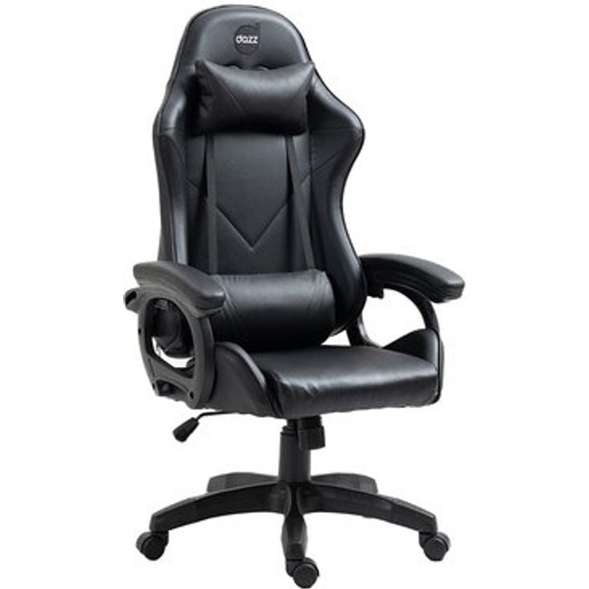 Cadeira Gamer DAZZ X ROCKER, Até 140kg, Inclinação 130 Graus, Claase 4, Preto - 62000151