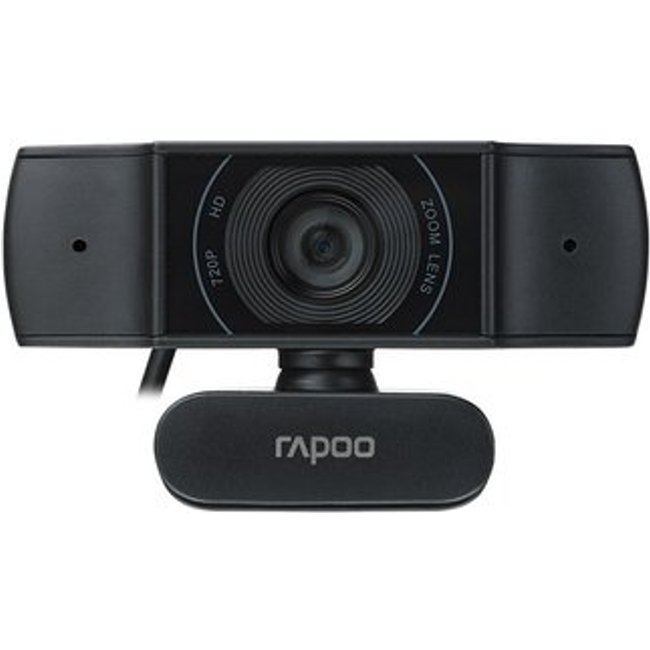 Webcam Rapoo C200 HD 720P, com Autofoco, Microfone com Cancelamento de Ruído, Preto - C200