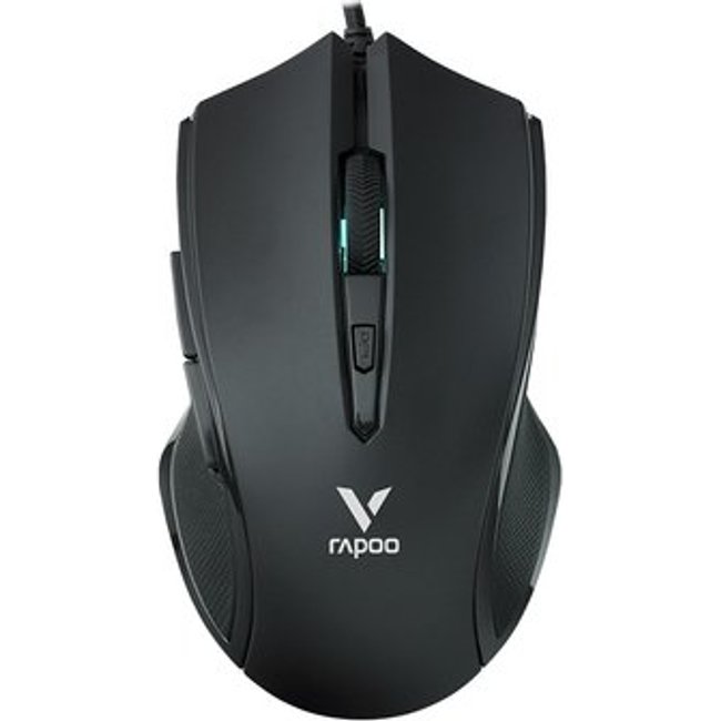 Mouse Gamer Rapoo V20S, RGB, 7.000 DPI, 6 Botões Programáveis, Memória Interna, UBS, Preto - V20S