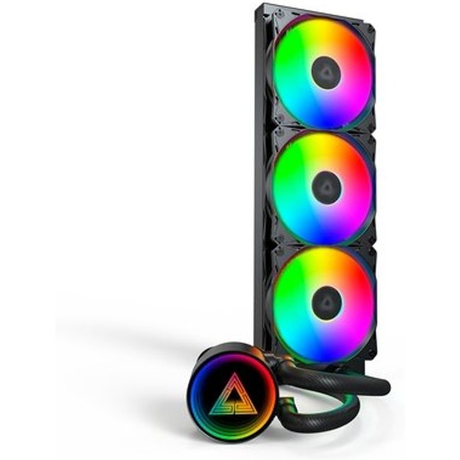 Water Cooler Montech LightFlow, ARGB, 360mm, AMD e Intel, Preto - LGTF360BK