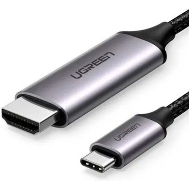 Cabo Adaptador Ugreen, Tipo C para HDMI, 4K, Thunderbolt 3, Cinza - UG-50570