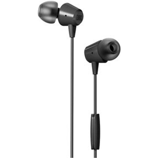 Fone de Ouvido Intra-auricular JBL C50HI, com Fio, com Microfone, Preto - JBLC50HIBLKE