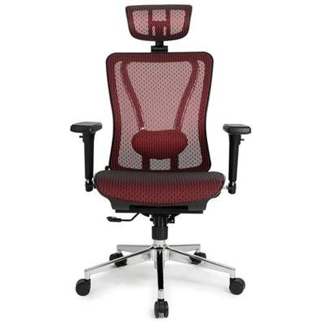 Cadeira de Escritório Ergonômica DT3 Moira, Até 150kg, Apoio de Cabeça e Braço 3D, Cilindro Classe 4, Red - 11216-1