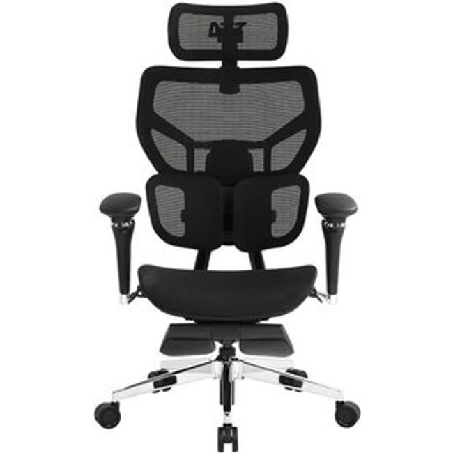 Cadeira Office DT3 Glacius Mesh FT, Ajuste de altura, Mesh, com Apoio para os Pés, Preta - 14742-8
