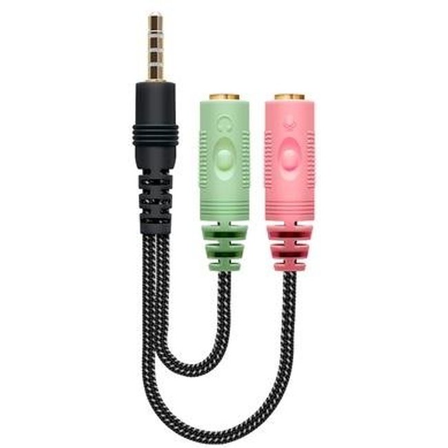 Cabo Adaptador de Áudio P2 para P3 ELG para Headset - AAVGP3