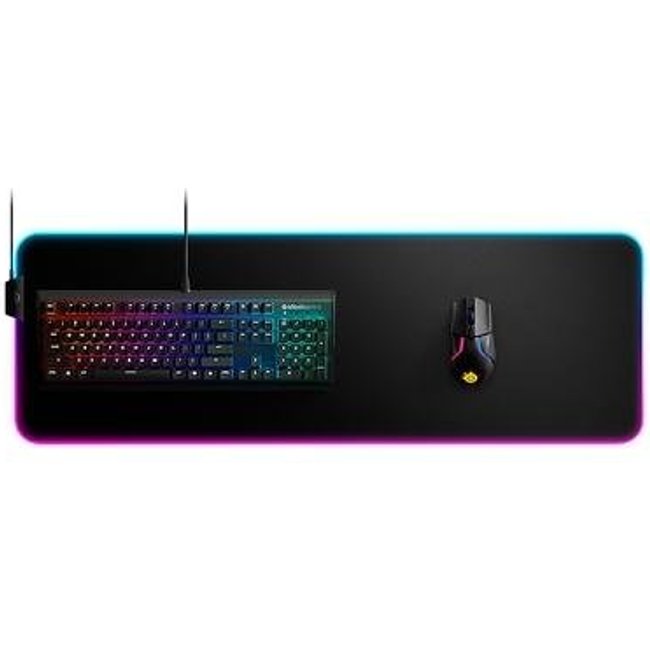 Mousepad Gamer Steelseries QCK Prism Cloth, RGB, Extra Grande (900x300mm) - 63826
