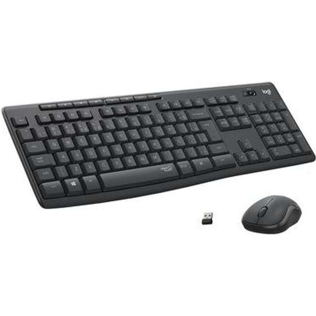 Teclado e Mouse sem fio Logitech MK295 com Digitação e Clique Silencioso, Conexão USB, Pilhas Inclusas e Layout ABNT2 - 920-009793