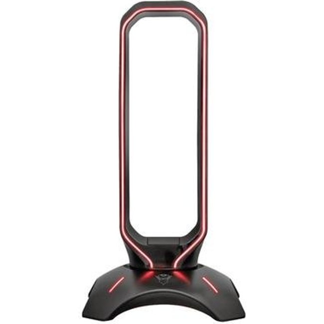 Suporte para Headset Gamer Trust GXT 265 Cintar, RGB, 2 Portas USB - 23647