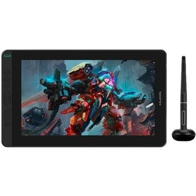 Mesa Digitalizadora Huion Kamvas 13 Plus G, Full HD IPS, Ultrafino 11,8mm, USB-C, Caneta PenTech 3.0, Verde - GS1331-G