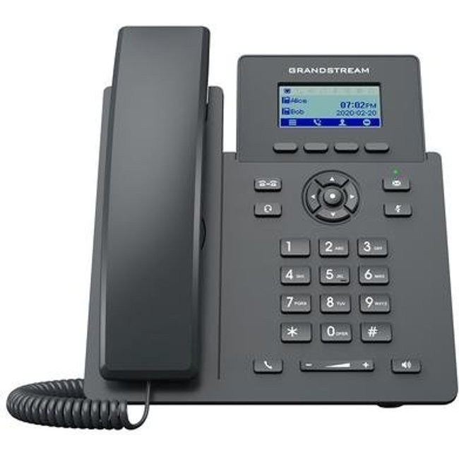 Telefone IP Grandstream, 2 Linhas, Visor LCD, Preto - GRP2601