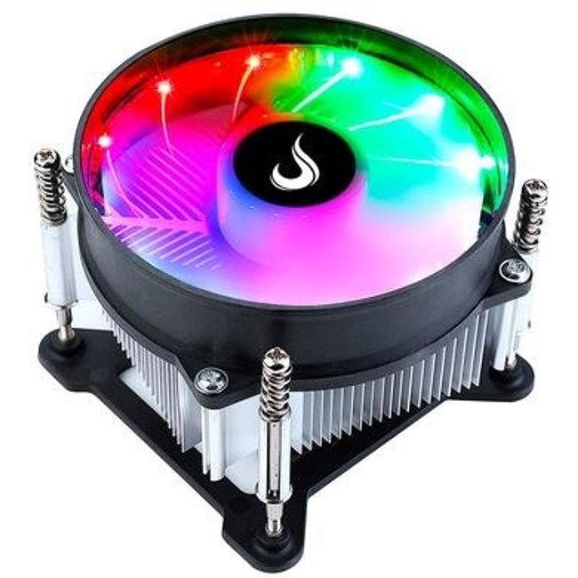 Air Cooler Gamer Rise Mode X4, LED Rainbow, Intel, 90mm, Preto - RM-ACX-04-RGB