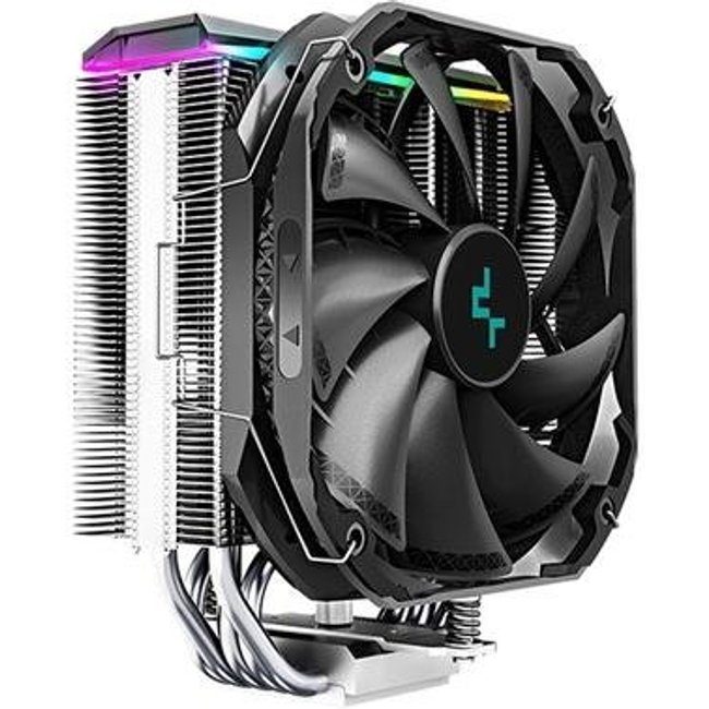 Cooler para Processador Deepcool AS500, RGB, Intel e AMD, 140mm, Preto - R-AS500-BKNLMN-G