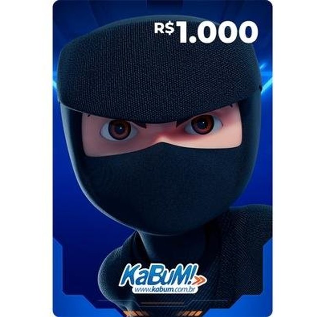 Gift Card KaBuM: 1.000 Reais - Código Digital