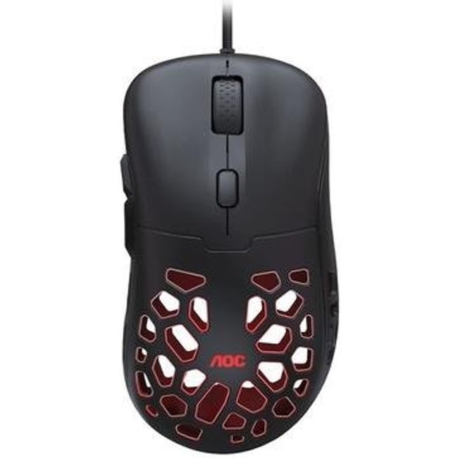 Mouse Gamer AOC GM510, RGB, 16000 DPI, 6 Botões, Preto - GM510B/FG