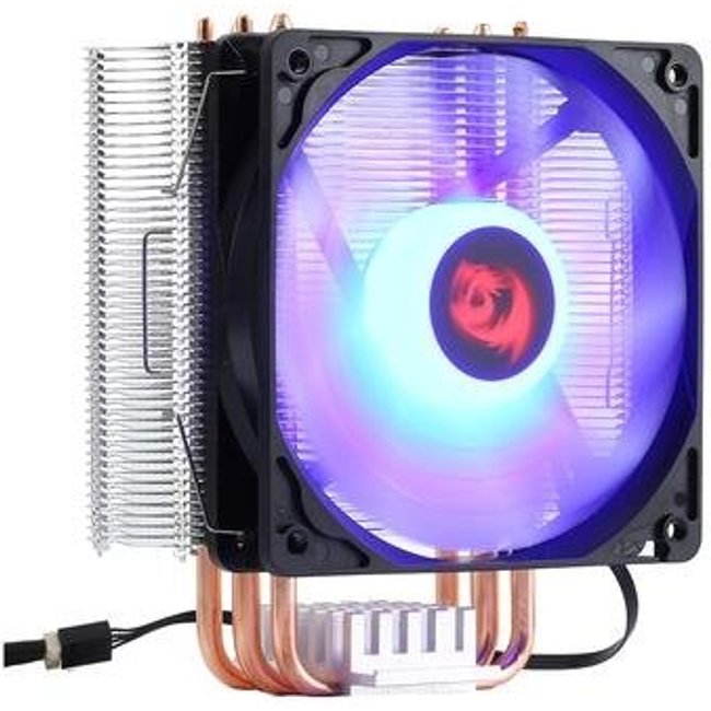 Air Cooler Redragon Buri CC-1055B, LED Azul, AMD/Intel, 120mm, Preto - CC-1055B