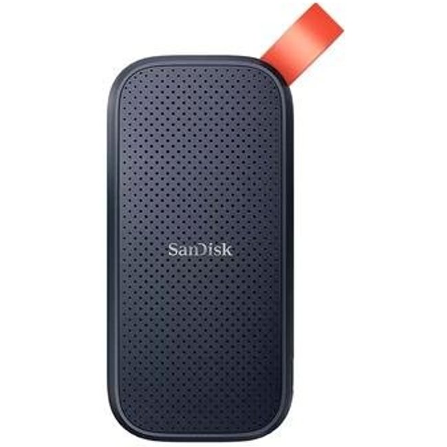 SSD Externo Portátil Sandisk, 2TB, USB, Leitura: 800MB/s, Preto e Laranja - SDSSDE30-2T00-G26