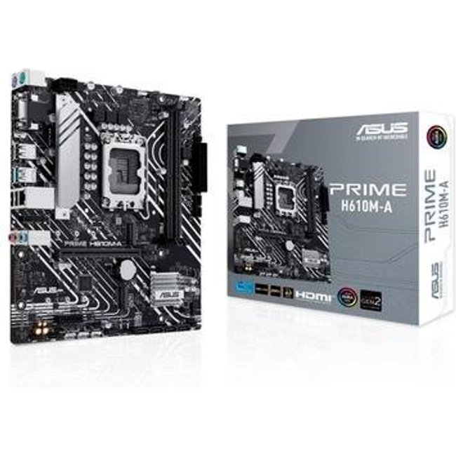 Placa-Mãe ASUS Prime H610M-A, Intel, M-ATX, DDR5, Preto - 90MB1G20-M0EAY0