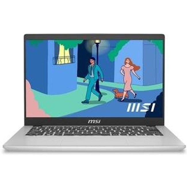 Notebook MSI Modern 14 AMD Ryzen 5-7530U, 8GB RAM, SSD 512GB, 14" FHD IPS, Win 11H Standard, Prata - 9S7-14JK11-282