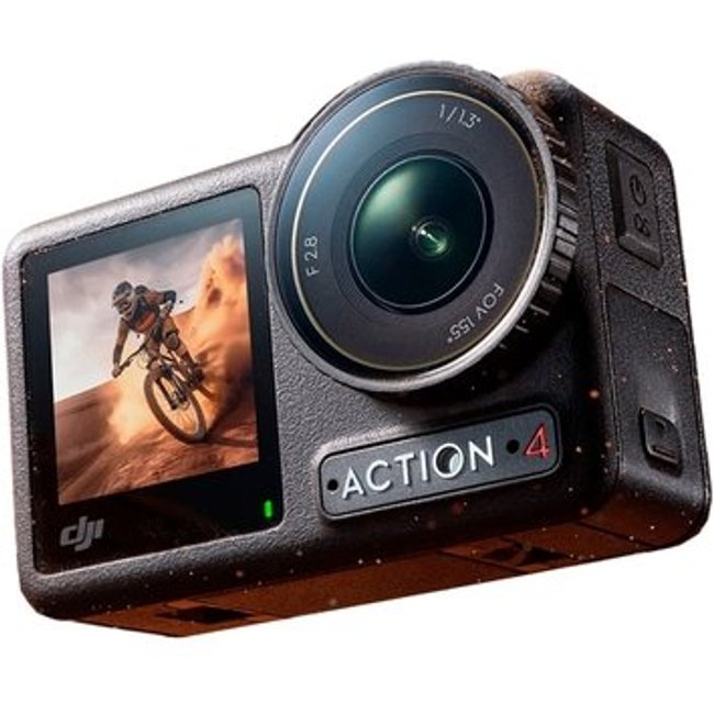 Câmera DJI Osmo Action 4 Standard Combo BR, 4K, 10 Bits, CMOS, Á Prova D'Água, Preto - DJI207
